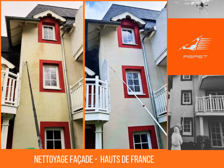 Nettoyage de façade dans les Hauts-de-France : des résultats visibles rapidement et durables dans le temps
