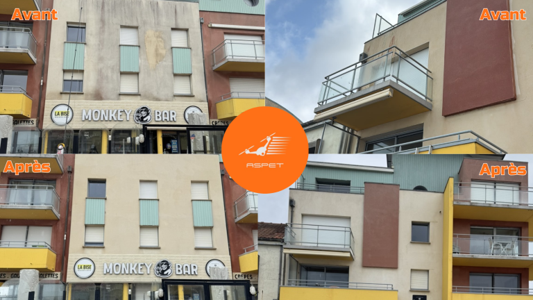 Nettoyage de façades par drone à Quend Plage, Berck et Le Touquet : une solution innovante pour les bâtiments en bord de mer